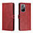 Custodia Portafoglio In Pelle Cover con Supporto H02X per Xiaomi Redmi Note 11S 5G Rosso
