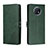 Custodia Portafoglio In Pelle Cover con Supporto H02X per Xiaomi Redmi Note 9 5G Verde