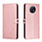 Custodia Portafoglio In Pelle Cover con Supporto H02X per Xiaomi Redmi Note 9T 5G Oro Rosa