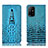 Custodia Portafoglio In Pelle Cover con Supporto H03P per Oppo A94 5G Cielo Blu