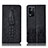 Custodia Portafoglio In Pelle Cover con Supporto H03P per Oppo K9X 5G Nero