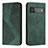 Custodia Portafoglio In Pelle Cover con Supporto H03X per Google Pixel 6 5G Verde