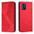 Custodia Portafoglio In Pelle Cover con Supporto H03X per Motorola Moto E13 Rosso