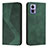 Custodia Portafoglio In Pelle Cover con Supporto H03X per Motorola Moto Edge 30 Lite 5G Verde