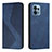 Custodia Portafoglio In Pelle Cover con Supporto H03X per Motorola Moto Edge 40 Pro 5G Blu