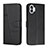 Custodia Portafoglio In Pelle Cover con Supporto H03X per Nothing Phone 1 Nero