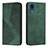 Custodia Portafoglio In Pelle Cover con Supporto H03X per Samsung Galaxy A03 Core Verde