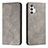 Custodia Portafoglio In Pelle Cover con Supporto H03X per Samsung Galaxy A13 4G Grigio