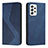 Custodia Portafoglio In Pelle Cover con Supporto H03X per Samsung Galaxy A33 5G Blu