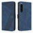 Custodia Portafoglio In Pelle Cover con Supporto H03X per Sony Xperia 1 IV SO-51C Blu