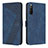 Custodia Portafoglio In Pelle Cover con Supporto H03X per Sony Xperia 10 V Blu