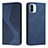 Custodia Portafoglio In Pelle Cover con Supporto H03X per Xiaomi Poco C51 Blu