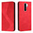 Custodia Portafoglio In Pelle Cover con Supporto H03X per Xiaomi Poco M2 Rosso