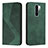 Custodia Portafoglio In Pelle Cover con Supporto H03X per Xiaomi Poco M2 Verde