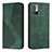 Custodia Portafoglio In Pelle Cover con Supporto H03X per Xiaomi POCO M3 Pro 5G Verde