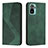 Custodia Portafoglio In Pelle Cover con Supporto H03X per Xiaomi Poco M5S Verde