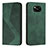 Custodia Portafoglio In Pelle Cover con Supporto H03X per Xiaomi Poco X3 Pro Verde