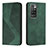 Custodia Portafoglio In Pelle Cover con Supporto H03X per Xiaomi Redmi 10 (2022) Verde