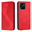 Custodia Portafoglio In Pelle Cover con Supporto H03X per Xiaomi Redmi 10 India Rosso
