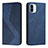 Custodia Portafoglio In Pelle Cover con Supporto H03X per Xiaomi Redmi A1 Blu