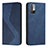 Custodia Portafoglio In Pelle Cover con Supporto H03X per Xiaomi Redmi Note 10 5G Blu