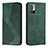 Custodia Portafoglio In Pelle Cover con Supporto H03X per Xiaomi Redmi Note 10T 5G Verde