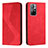 Custodia Portafoglio In Pelle Cover con Supporto H03X per Xiaomi Redmi Note 11 5G Rosso
