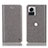 Custodia Portafoglio In Pelle Cover con Supporto H04P per Motorola Moto Edge 30 Ultra 5G Grigio