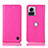 Custodia Portafoglio In Pelle Cover con Supporto H04P per Motorola Moto Edge 30 Ultra 5G Rosa Caldo