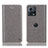 Custodia Portafoglio In Pelle Cover con Supporto H04P per Motorola Moto S30 Pro 5G Grigio