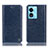 Custodia Portafoglio In Pelle Cover con Supporto H04P per Oppo A1 5G Blu