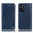 Custodia Portafoglio In Pelle Cover con Supporto H04P per Oppo A36 Blu