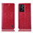 Custodia Portafoglio In Pelle Cover con Supporto H04P per Oppo A36 Rosso