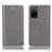 Custodia Portafoglio In Pelle Cover con Supporto H04P per Oppo A55 5G Grigio