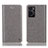 Custodia Portafoglio In Pelle Cover con Supporto H04P per Oppo A76 Grigio