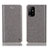 Custodia Portafoglio In Pelle Cover con Supporto H04P per Oppo A95 5G Grigio