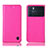 Custodia Portafoglio In Pelle Cover con Supporto H04P per Oppo K9 Pro 5G Rosa Caldo