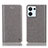 Custodia Portafoglio In Pelle Cover con Supporto H04P per Oppo Reno9 5G Grigio