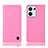 Custodia Portafoglio In Pelle Cover con Supporto H04P per Oppo Reno9 5G Rosa