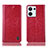 Custodia Portafoglio In Pelle Cover con Supporto H04P per Oppo Reno9 5G Rosso