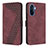 Custodia Portafoglio In Pelle Cover con Supporto H04X per Huawei Enjoy 50 Rosso