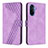 Custodia Portafoglio In Pelle Cover con Supporto H04X per Huawei Enjoy 50 Viola