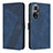 Custodia Portafoglio In Pelle Cover con Supporto H04X per Huawei Honor 50 5G Blu