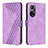 Custodia Portafoglio In Pelle Cover con Supporto H04X per Huawei Honor 50 Pro 5G Viola