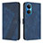 Custodia Portafoglio In Pelle Cover con Supporto H04X per Huawei Honor X7 Blu