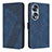 Custodia Portafoglio In Pelle Cover con Supporto H04X per Huawei Honor X7b Blu