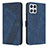 Custodia Portafoglio In Pelle Cover con Supporto H04X per Huawei Honor X8 4G Blu