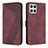 Custodia Portafoglio In Pelle Cover con Supporto H04X per Huawei Honor X8 4G Rosso