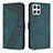 Custodia Portafoglio In Pelle Cover con Supporto H04X per Huawei Honor X8 4G Verde