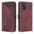 Custodia Portafoglio In Pelle Cover con Supporto H04X per Motorola Moto E13 Rosso